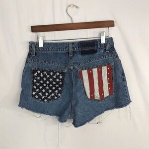 American Flag Customized Levi Shorts